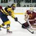 Michigan sophomore left wingman Alex Guptill shoots in the first period of the game against Ferris State on Friday, Mar. 1. Daniel Brenner I AnnArbor.com